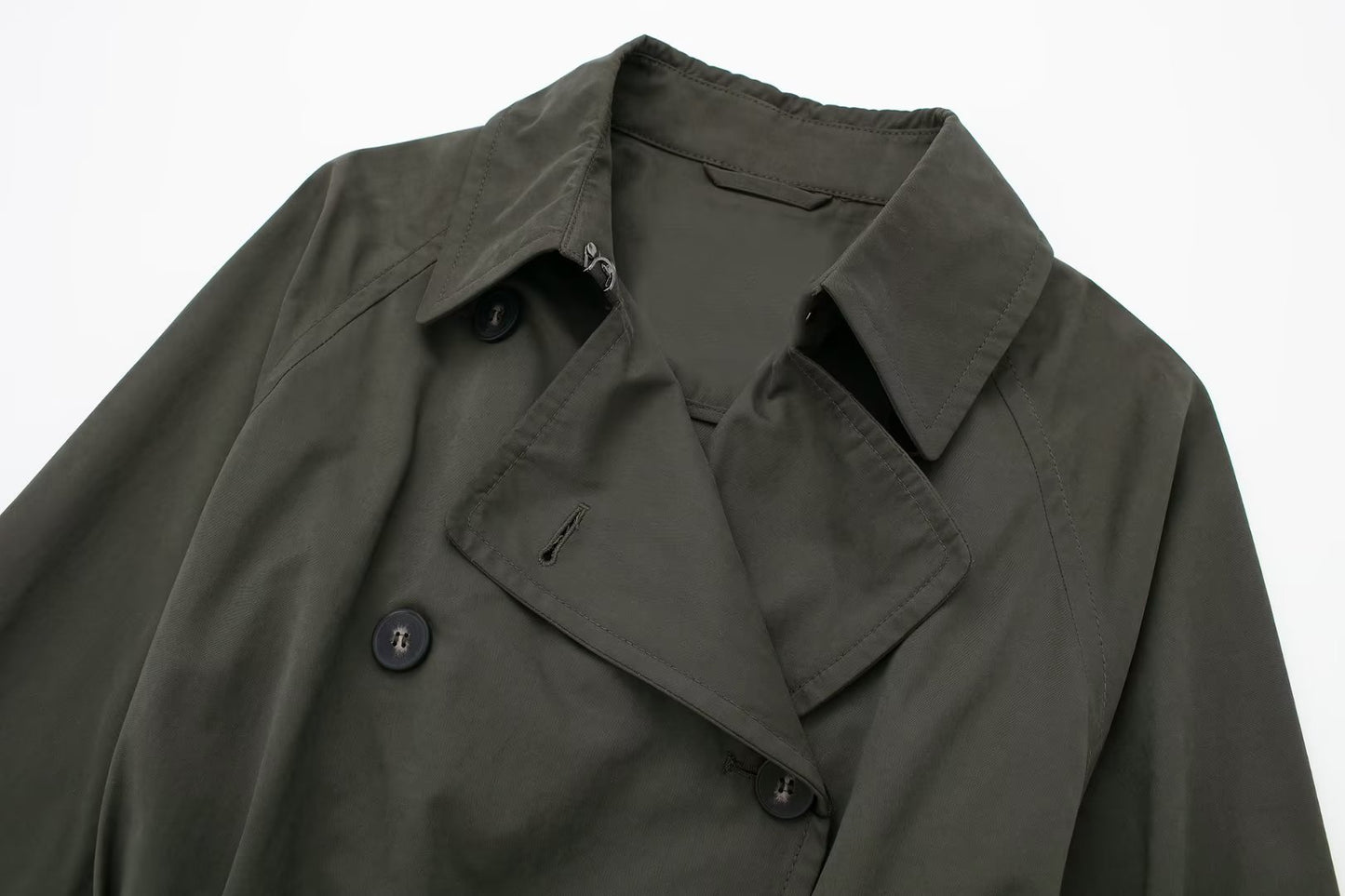 Dames Trenchcoat Lange Voorjaarsjas met Ceintuur Trendy Look