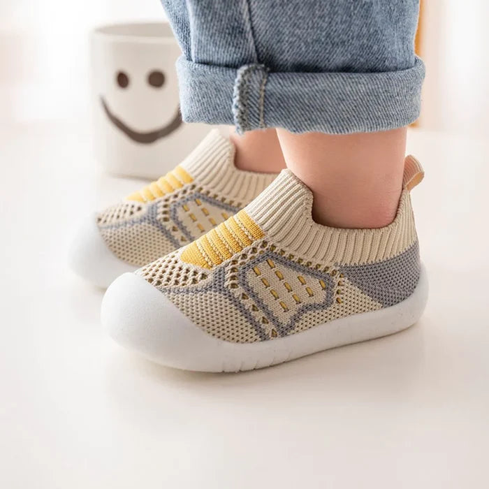 Antislip Babyschoensokken met TPR Zool Katoenen Bovenwerk voor Wandelende Peuters Eerste Stapjes Indoor