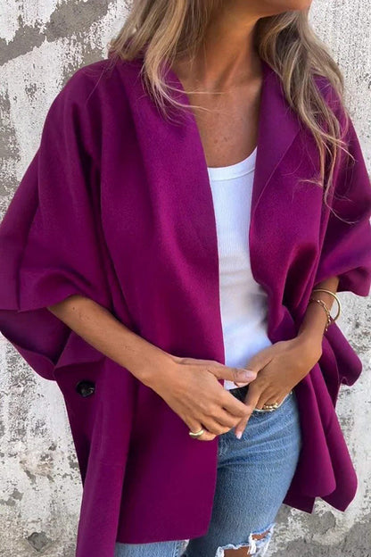 Oversized Cape Jas voor Dames Losvallend en Stijlvol