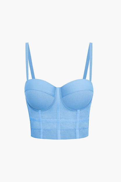 Bh-top met Beugelcups en Mesh voor Vrouw