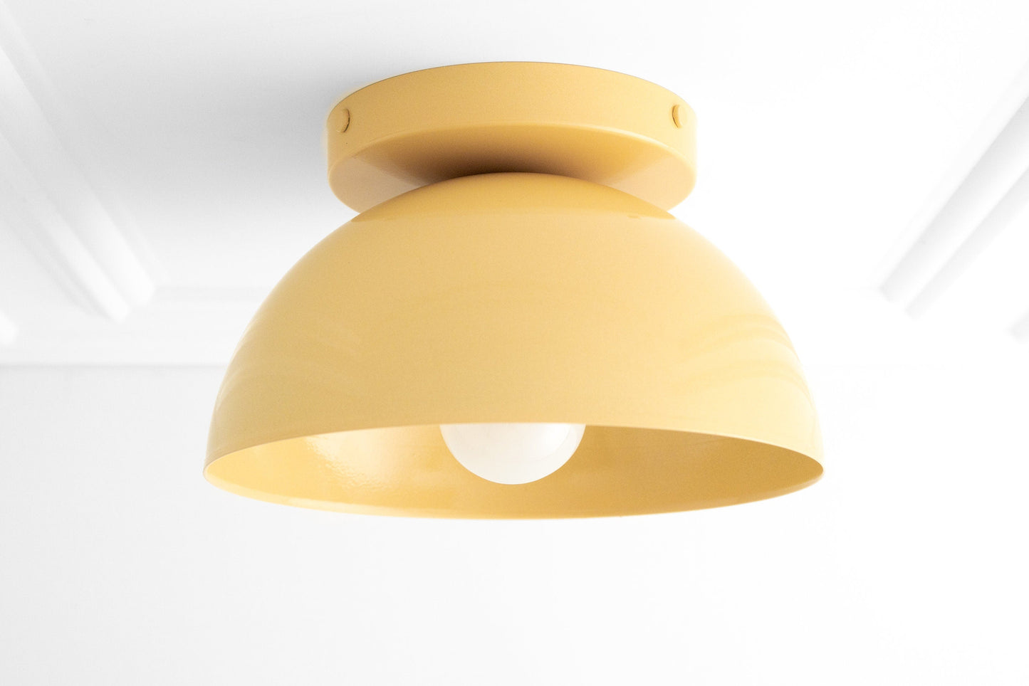 Minimalistische Plafondlamp Dome voor Compacte Ruimtes – Opbouwspot Beschikbaar in Meerdere Kleuren