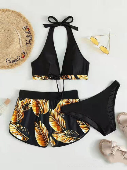 Bikini Set Zonnebaden Short en Top Dame