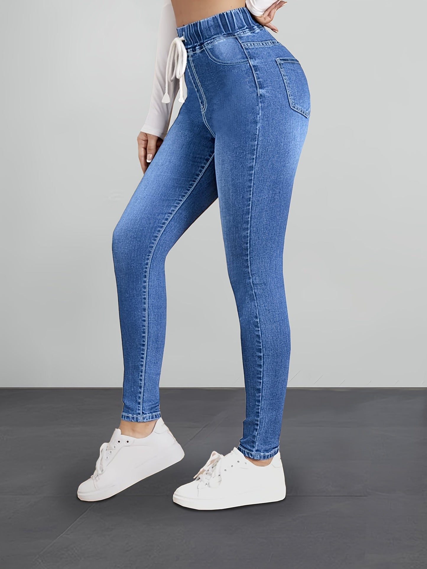 Jegging Stretchbroek Elastisch Slim Fit Denim Stijl