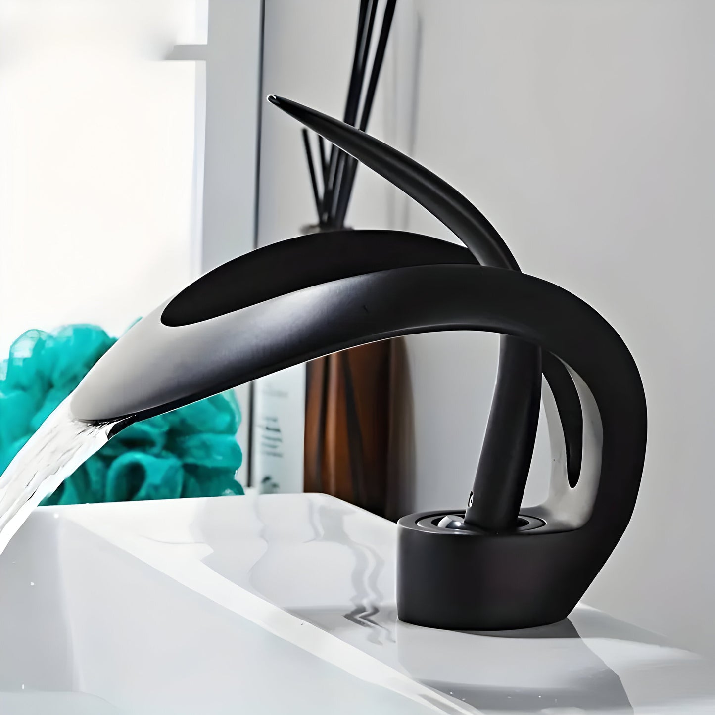 Wastafelkraan Design Waterval Mengkraan Messing Modern