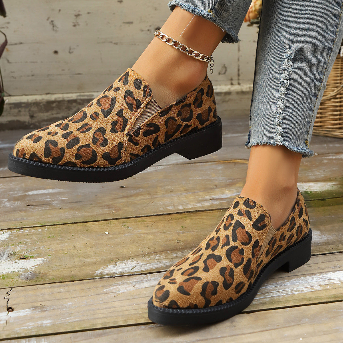 Dames Sneakers Panterprint Elegant Comfortabel