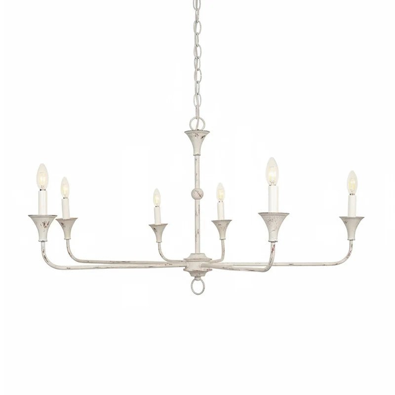 Kaarslamp Kroonluchter Messing Metaal Goud Zwart Wit Nikkel Woonkamer Eetkamer 5 6 Armen Hanglamp Vintage Kaarsenkroonluchter