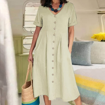 Luchtige Zomerjurk voor Dames – Comfortabele Losse Jurk