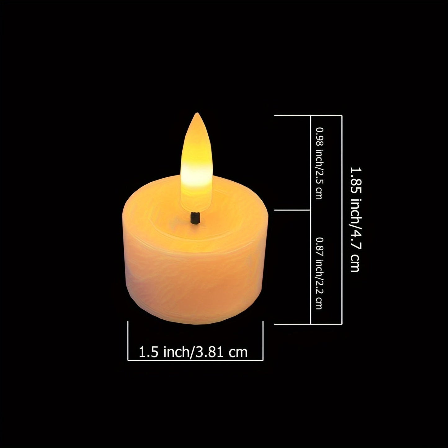 Vlamloze Theelichtjes Set LED Kunststof Met Afstandsbediening Timer Sfeerverlichting Woonkamer Tafeldecoratie Kaarsjes