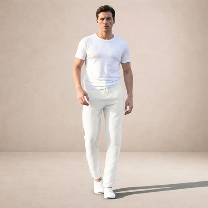 Linnen Zomerbroek Heren Elastisch Ademend Comfortabele Fit