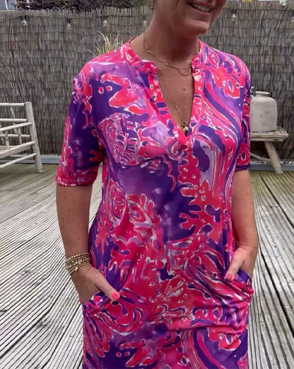 Vrouwelijke Casual Jurk met Rokje