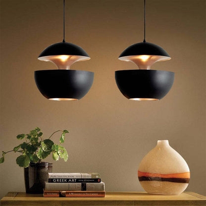 Elegante LED Plafondlamp Zwart-Wit Modern Design Rond Aluminium Eethoek Slaapkamer Woonkamer Warm Dimbaar Licht Scandinavisch Interieur Stijlvol