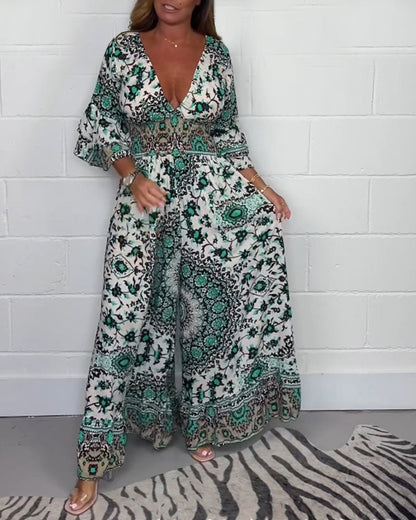 Vrouwelijke Jumpsuit Vintage Stijl