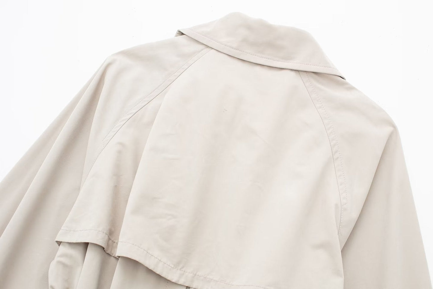 Dames Trenchcoat Lange Voorjaarsjas met Ceintuur Trendy Look