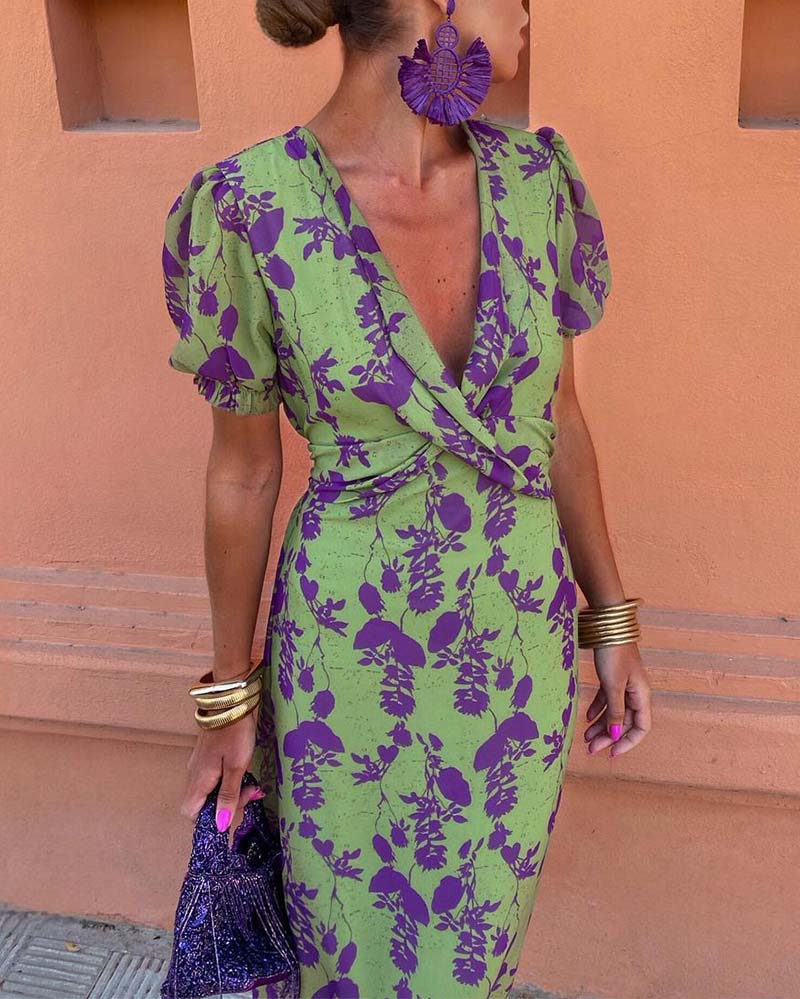 Vrouwelijke Blouse met Pofmouwen