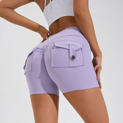 Vrouwenshorts Hoge Taille Heupverhogend Slank