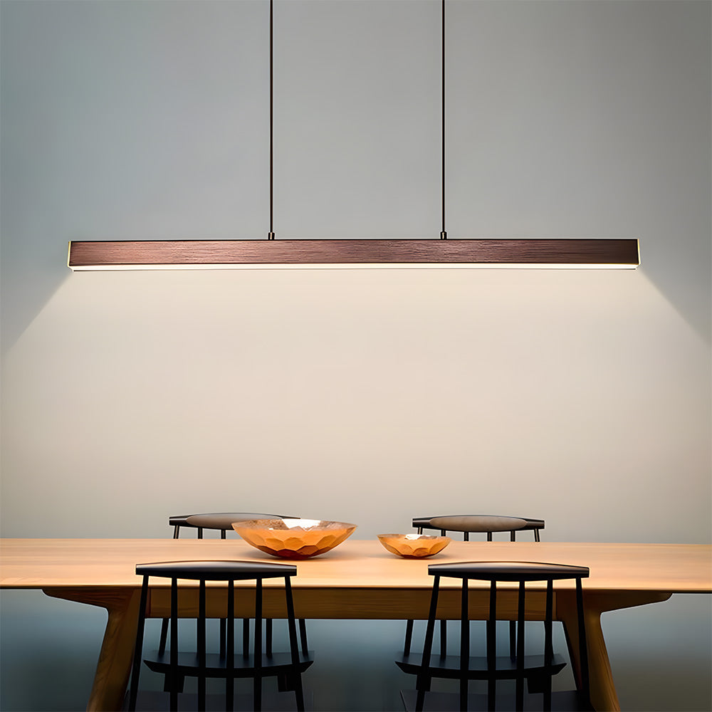 Verumo Hanglamp LED Metaal Zwart Keukeneiland Eettafel Moderne Verlichting Lineaire Hanglamp