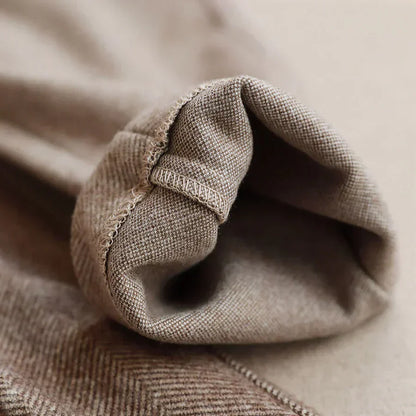 Hoge Zwart Wolbroek voor Vrouw Elegante Snit