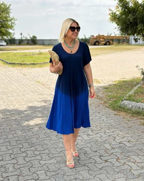 Elegante Jurk van Katoen voor Vrouw