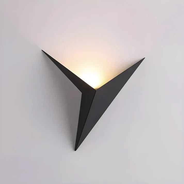 Vogel wandlamp ijzer zwart wandverlichting slaapkamer woonkamer minimalistisch design origami stijl LED