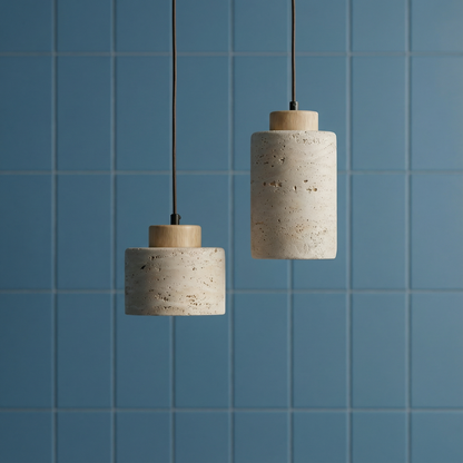 Vidar – Moderne Stenen Hanglamp met Natuurlijke Textuur