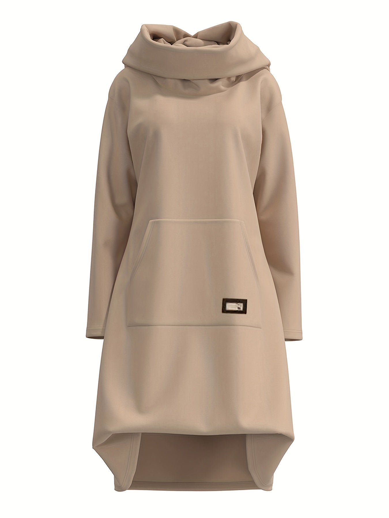 Warme Sweaterjurk met Capuchon Zacht en Comfortabel