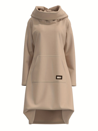 Warme Sweaterjurk met Capuchon Zacht en Comfortabel