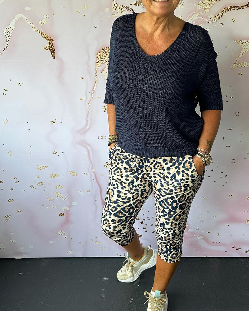 Leopard Print Broek voor Vrouw