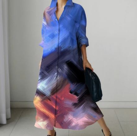 Dames Jurk Korte Bloemrok Zomerjurk Elegante Stijl