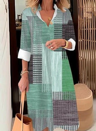 Vrouwelijke Overshirtjurk Elegante Stijl