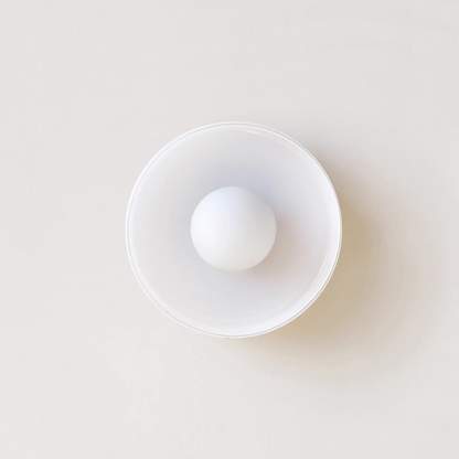 Mulon Plafondlamp en Wandlamp Glas G9 Amber Woonkamer Slaapkamer Design Verlichting Modern Rond