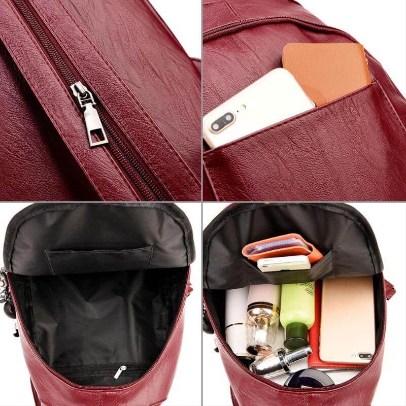 Leren Damesrugzak Elegant Design Praktisch Schoudertas Dagelijks Gebruik Mode Accessoire Veelzijdig Stijlvol