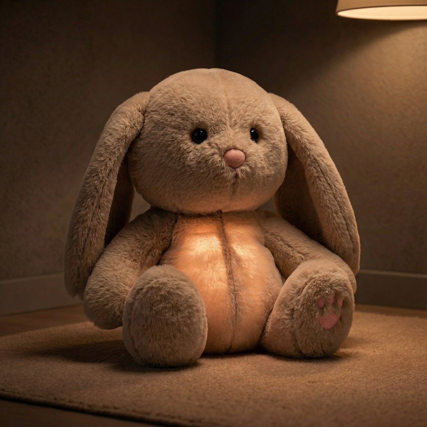 Ademende Knuffel met Zacht Licht en Rustgevende Beweging voor Kinderen