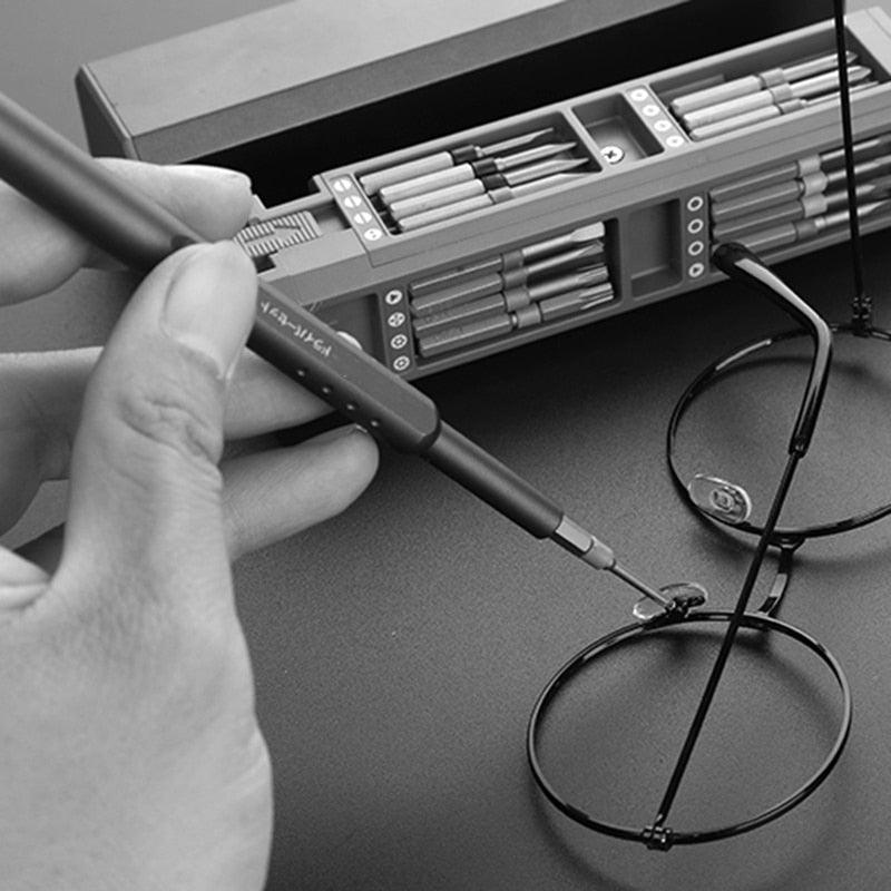 Schroevendraaier Set Precisie Magnetisch Chroom Vanadium Compact Met Opbergkoffer