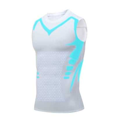 Ionic Shaping Vest voor Mannen – Compressie Shapewear Hemd zonder Mouwen – Lichaamsvormend en Comfortabel – Ademend Ontwerp voor Dagelijks Gebruik