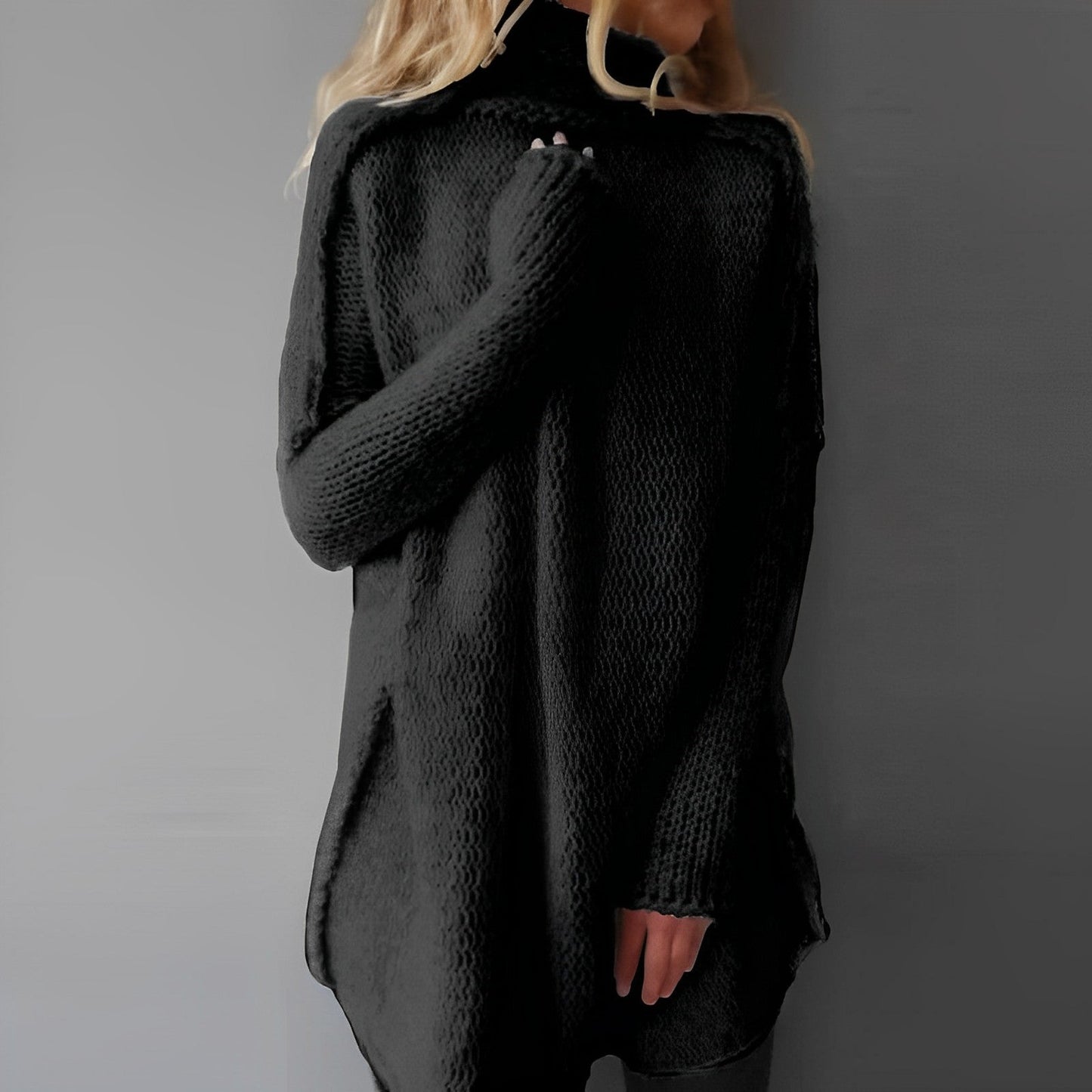 Dames Coltrui Warm en Gebreid – Oversized Chunky Trui voor Winter