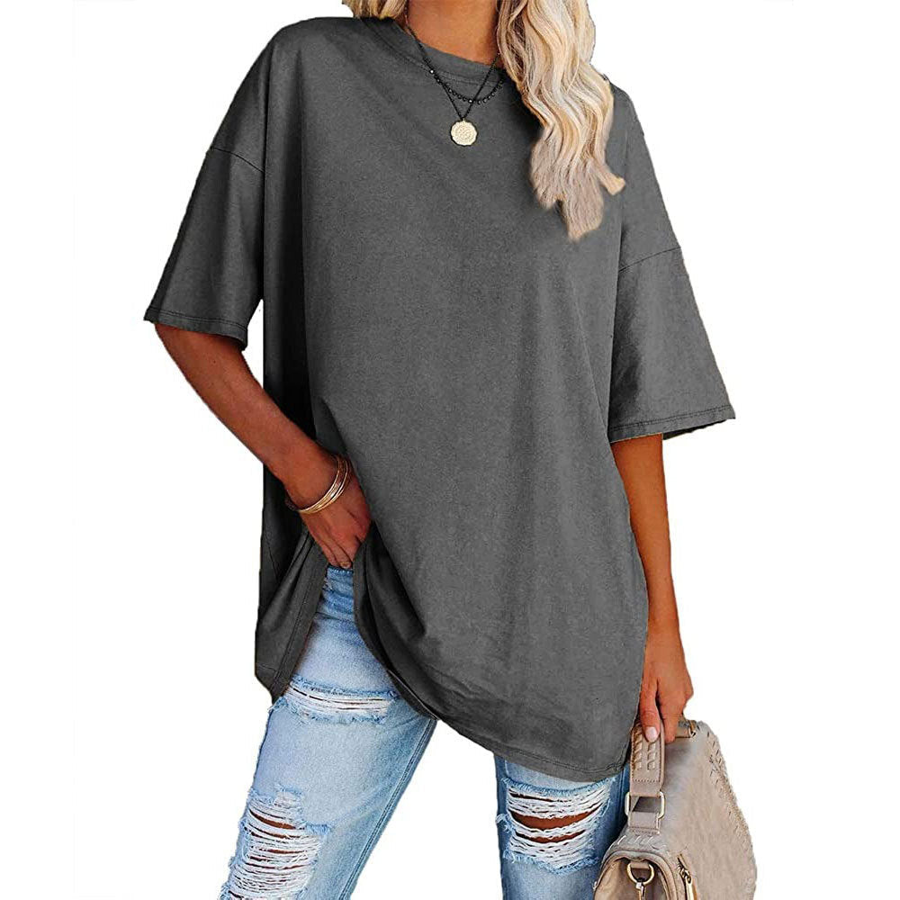 Dames Top Korte Mouwen Zomerse Losse Fit Casual - StudioMarella