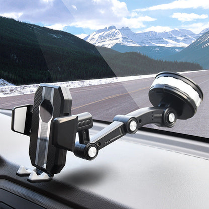 Universele Telefoonhouder Auto Voorruit & Dashboard 360° Draaibaar met Telescopische Arm