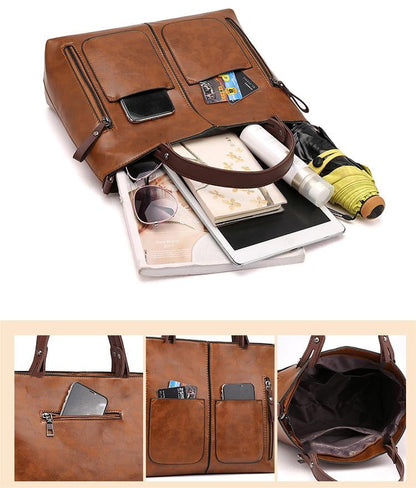 Dameshandtas PU Leer Zwarte Elegante Stijl