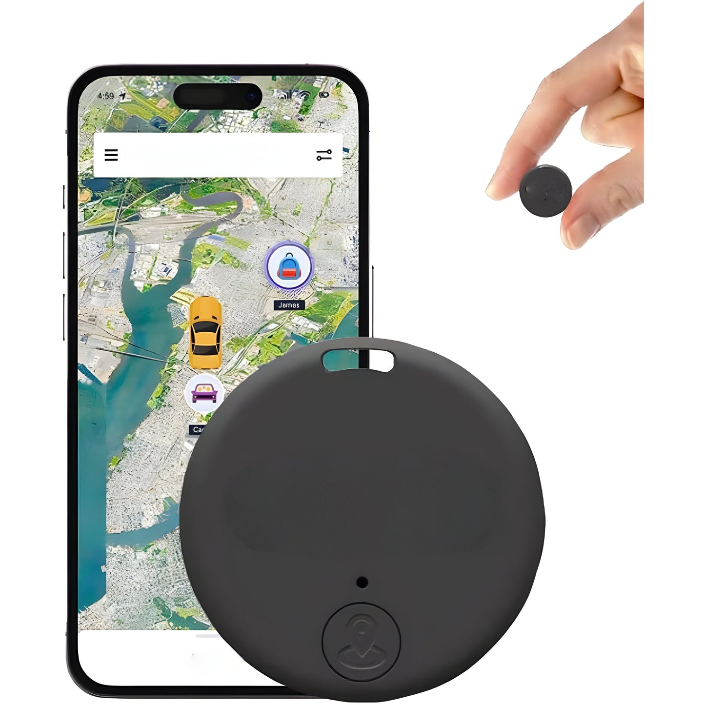 Compacte GPS Tracker met Magneetbevestiging voor Real-Time Locatiebepaling | Live Positietracking voor Auto, Waardevolle Spullen & Huisdieren