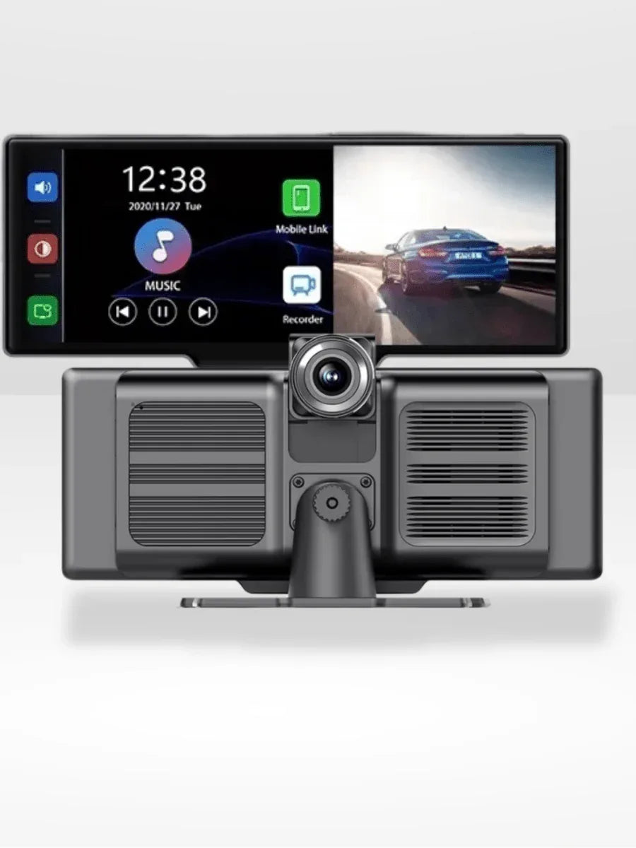 Carplay Scherm met Dashcam 10,26 Inch Touchscreen GPS Bluetooth WiFi Handsfree Spraakbediening Auto Multimedia