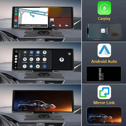 Carplay Scherm met Dashcam 10,26 Inch Touchscreen GPS Bluetooth WiFi Handsfree Spraakbediening Auto Multimedia