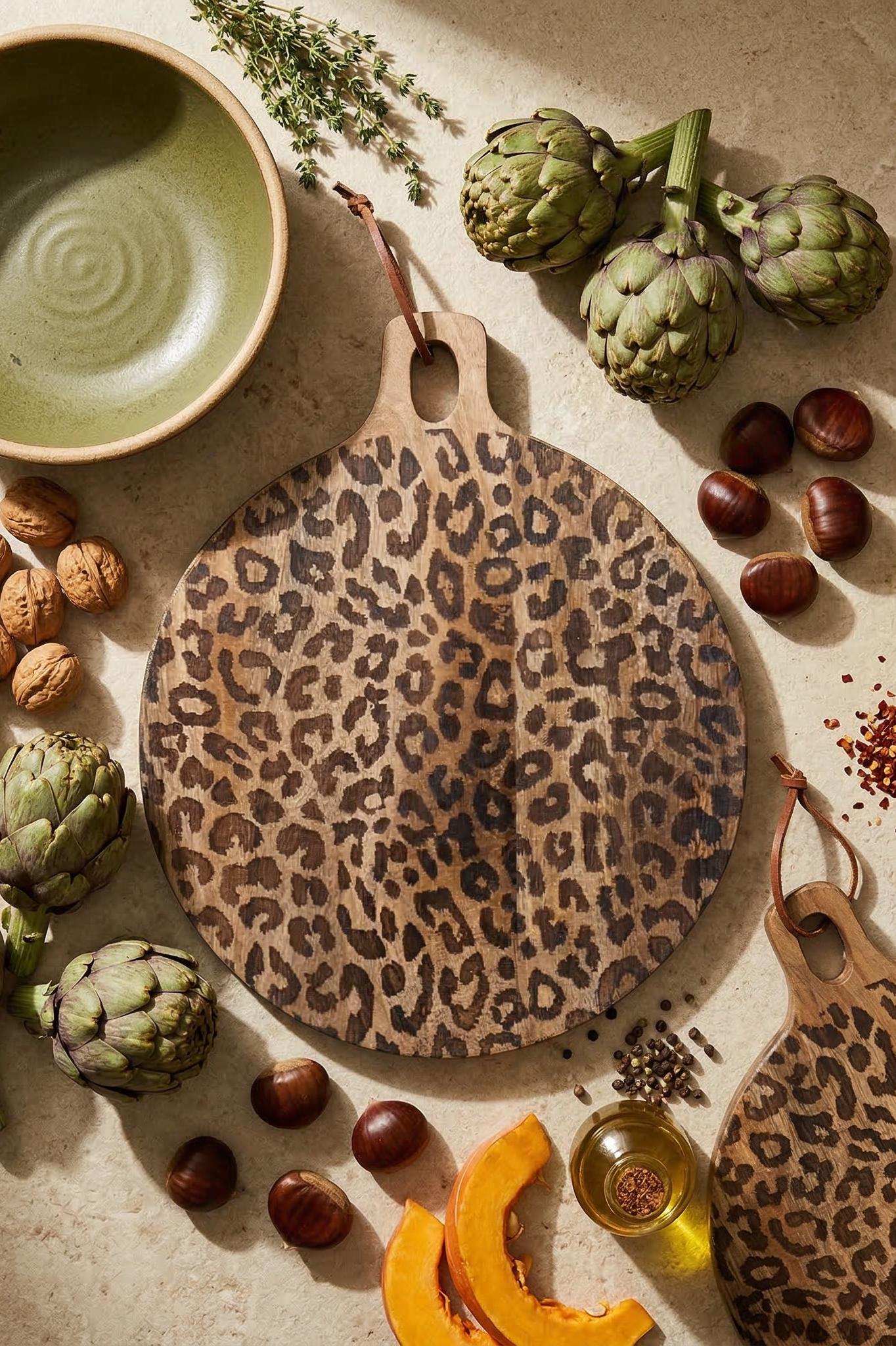 Houten Serveerplank Sapelehout Rond en Vierkant Scandinavisch Design voor Keuken en Tafel