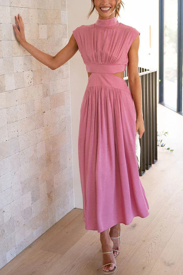 Vrouwen Zomerjurk Geplooide Maxi Jurk Lange Jurk Zomer