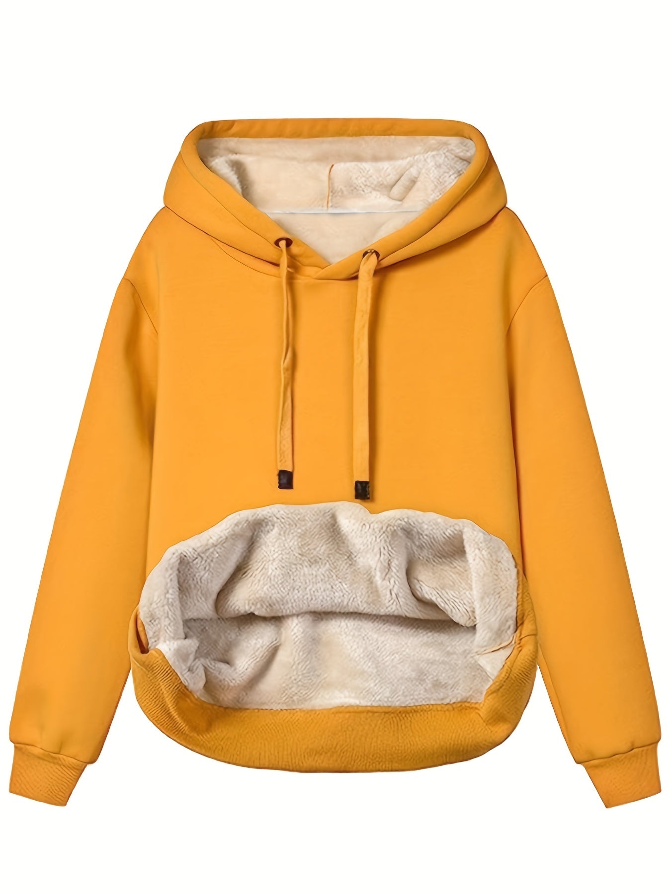 Dames Fleece Hoodie Capuchon Zacht en Warm Casual