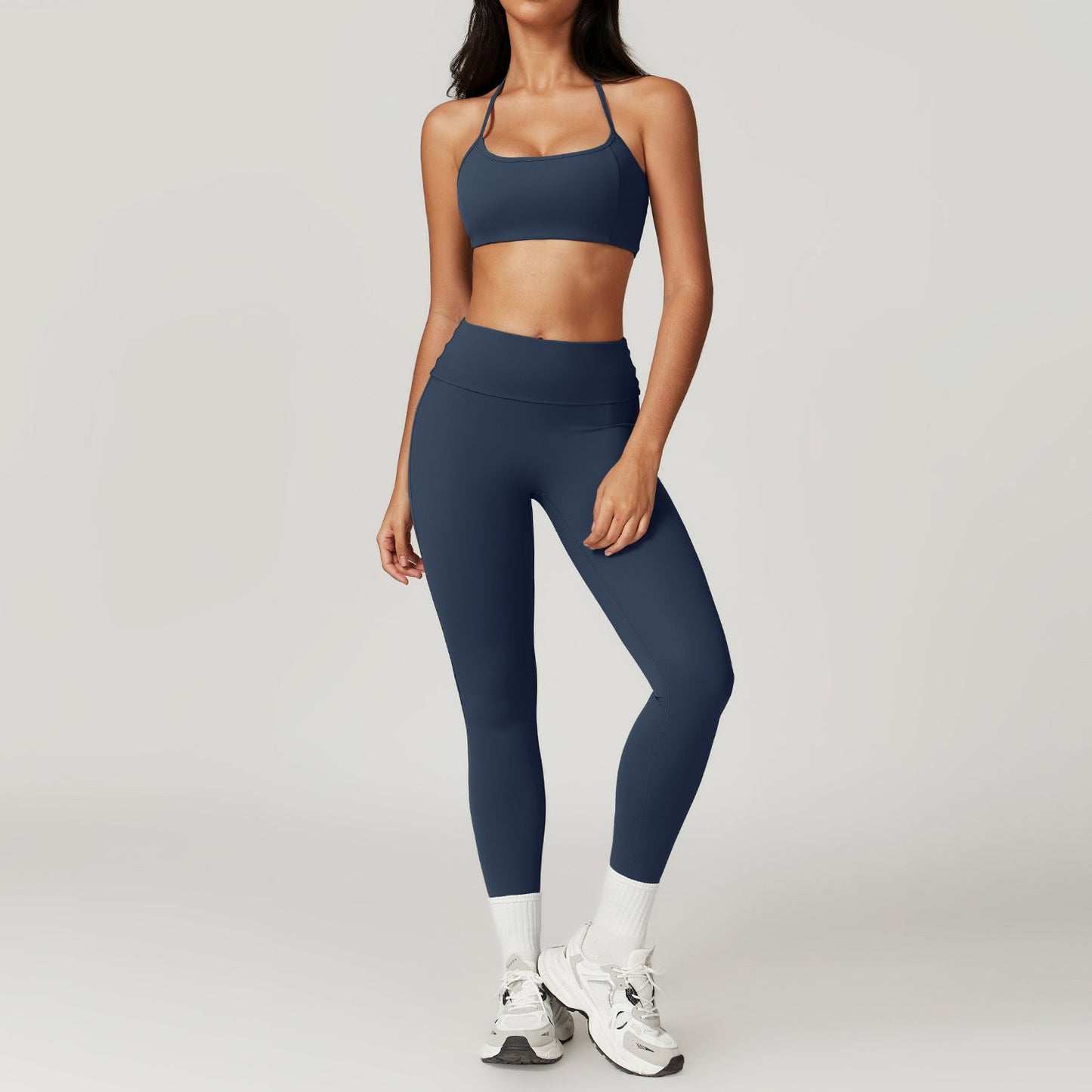 Yoga Set Dames Sneldrogend Sportief Naadloos