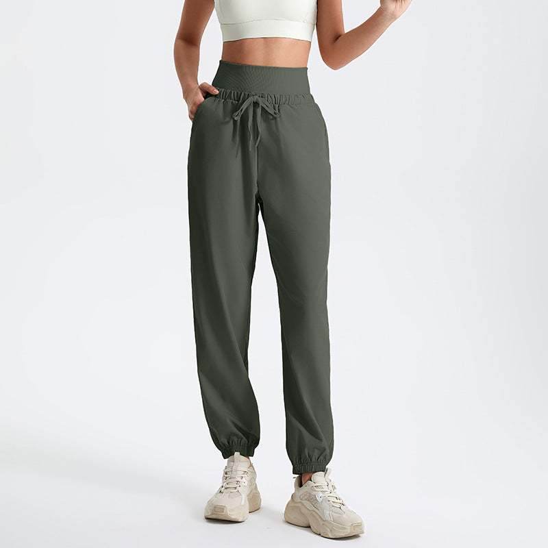 Dames Joggingbroek Comfortabel Met Zakken Hoge Taille