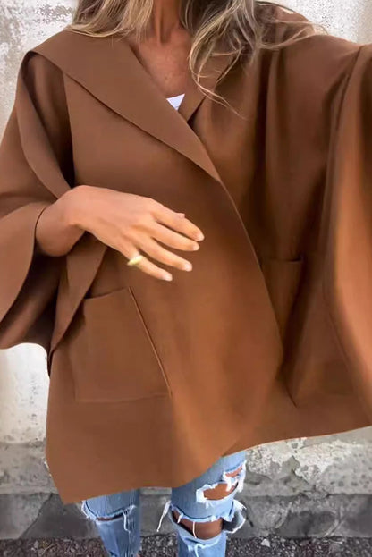 Oversized Cape Jas voor Dames Losvallend en Stijlvol