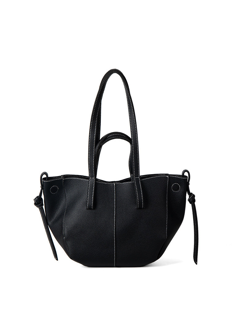 Dames Schoudertas Grote Tote Bag Leer Zwart