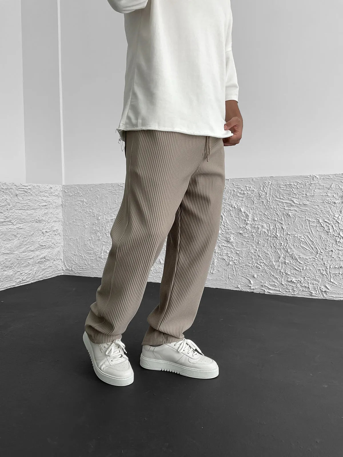 Zachte Ribbroek Comfortabele Relaxed Fit Damesbroek