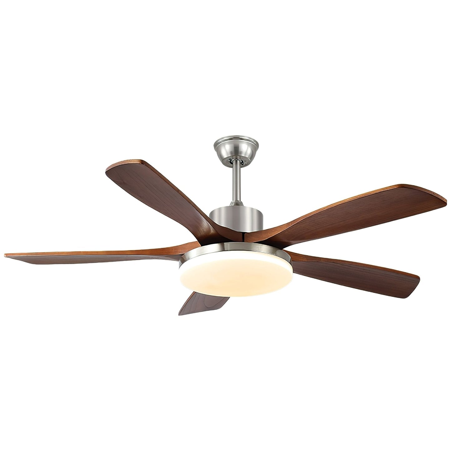 Moderne plafondventilator met verlichting – houtlook design voor ultiem comfort